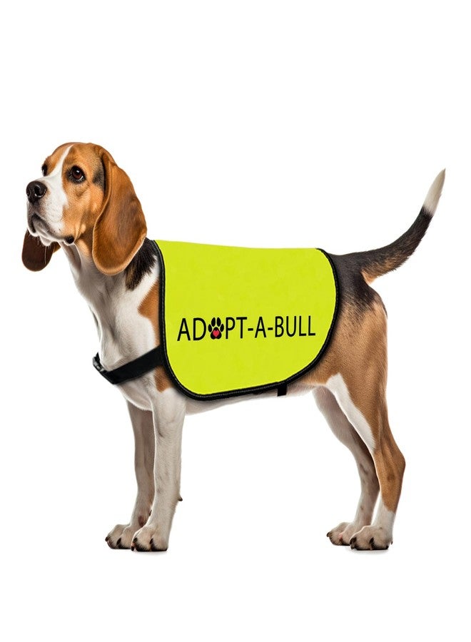 Zuo Bao Dog Adoption Jacket Vest Adopt A Bull Dog Harness Rescue Pitbull Slogan Vest (Adopt-A-Bull-Large) - Image 1