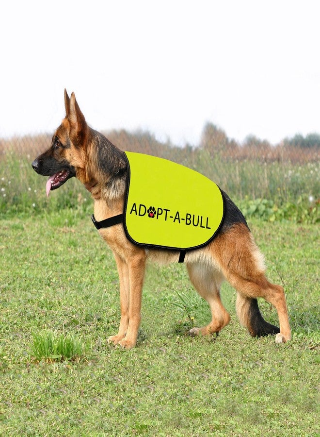 Zuo Bao Dog Adoption Jacket Vest Adopt A Bull Dog Harness Rescue Pitbull Slogan Vest (Adopt-A-Bull-Large) - Image 2
