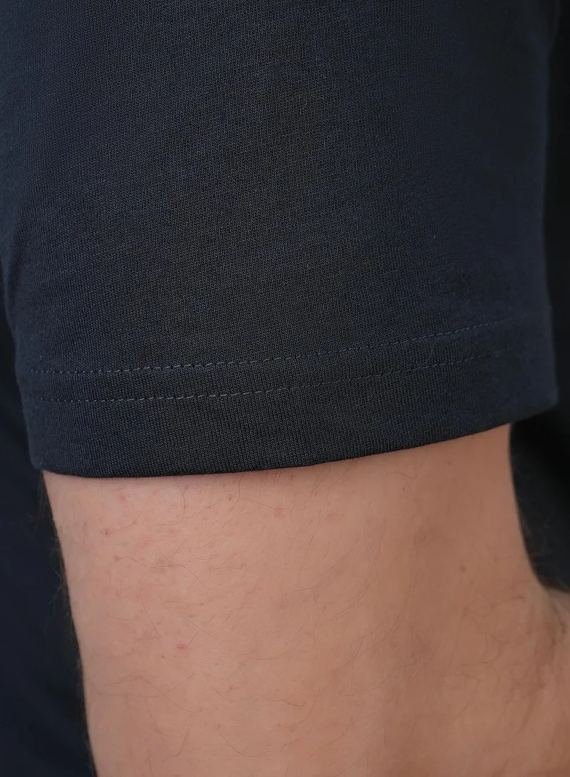 GIORDANO  Men's Slim Fit Cotton Jersey Message Print Tee for Men | Best Price UAE