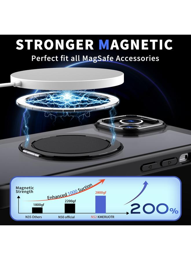 اس-توب جراب لهاتف iPhone 14 Plus مع حامل مغناطيسي يدور 360 درجة من MagSafe - Image 2