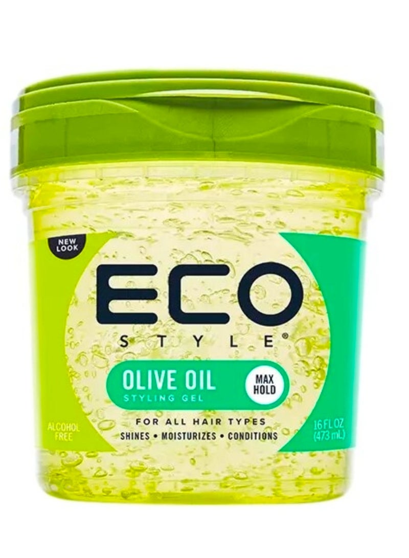 Eco Style Professional Olive Oil Styling Gel 473ml - Image 1