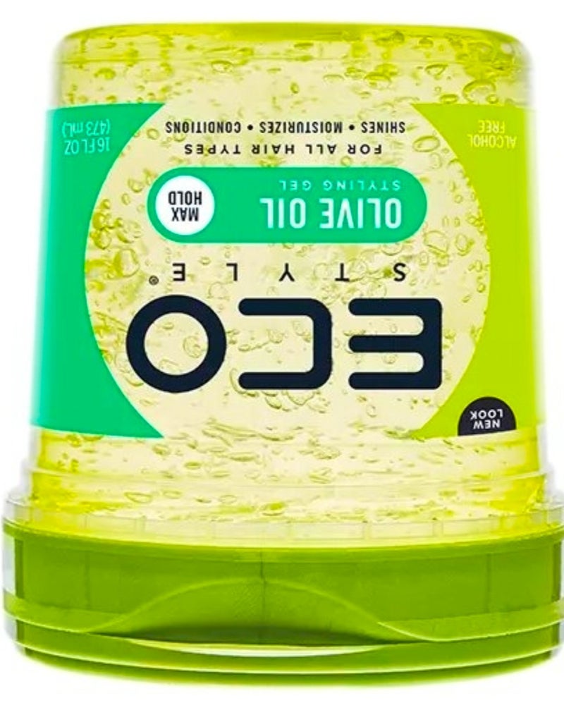 Eco Style Professional Olive Oil Styling Gel 473ml - Image 2