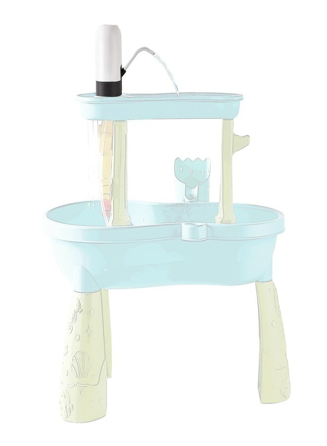 JAiiMen Water Play Table Pump for Kids and Toddlers, Portable Mini Water Pump Summer Outdoor Water Toys, Water Table Accessories - Image 1