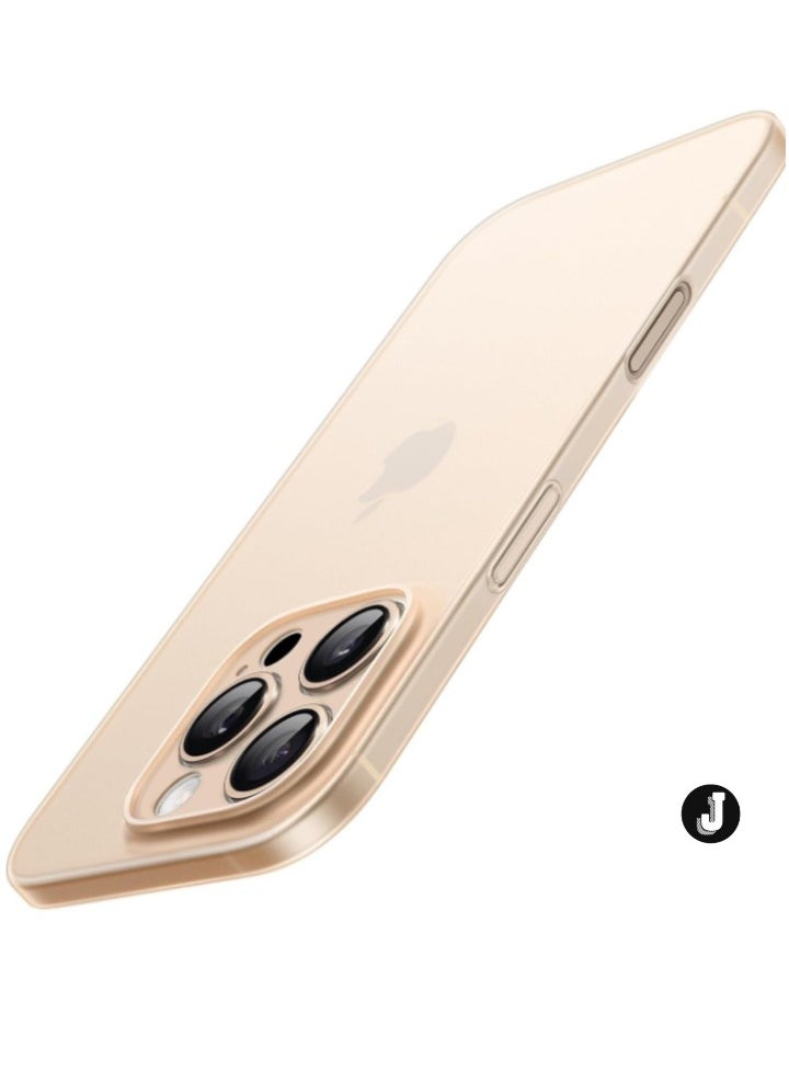 JAJEEK "Ultra-Slim 0.35mm iPhone 16 Pro Case (6.3 Inch) – Lightweight Matte Finish, Full Camera Protection, Minimalist Hard Shell (Desert Titanium)" - Image 1