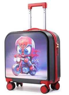 GoldenLike Kids' Luggage,20" Children Travel Suitcase with 3D Transform Pattern Sticker,Kids Carry On Luggage Cute Toddler Suitcase Travel Luggage,Hardside Rolling Suitcase Child Trolley Case for Toddlers Boys Girls  - Image 1