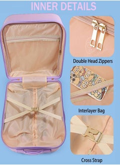 GoldenLike Kids' Luggage,20" Children Travel Suitcase with 3D Transform Pattern Sticker,Kids Carry On Luggage Cute Toddler Suitcase Travel Luggage,Hardside Rolling Suitcase Child Trolley Case for Toddlers Boys Girls  - Image 4