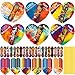 Shappy 48 Sets Valentines Day Mini Finger Skateboards with Cards Valentines Party Favor Mini Fingerboard with Heart Greeting Cards and Twist Ties for Valentines Day Exchange Prizes Gift - Image 2