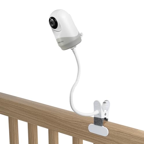 HOLACA Baby Monitor Mount Flexible Twist Stand for Hellobaby HB6550/HB6558/HB65/HB66/HB40/HB248 and Blemil Baby BL9052-2,JUAN2215 and VTimes302 Babymonitor Camera Other with 1/4Threaded Hole,ClipMount - Image 1