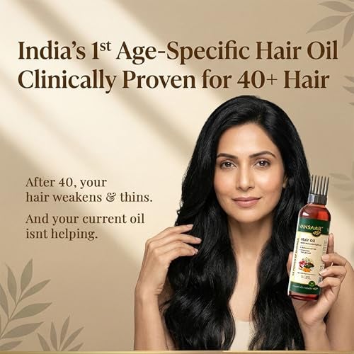 Vansaar 45+ Hair Oil, 100ml | Clinically Proven Hair Oil for 40+ Women | Visible Hair Fall Reduction & Hair Growth in 4 Weeks | 4X Power of Bhringhraj | 19 Powerful Herbs Slow Cooked in Tel Pak Vidhi - Image 2
