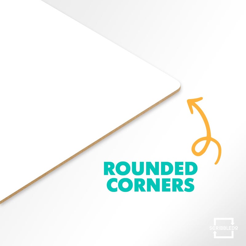 Scribbledo Small White Board Dry Erase Mini Whiteboard 9x12 Inch Small Dry Erase Board Marker Board Dry Erase Lapboards Handheld Personal White Boards for Students Whiteboard Office - Image 5