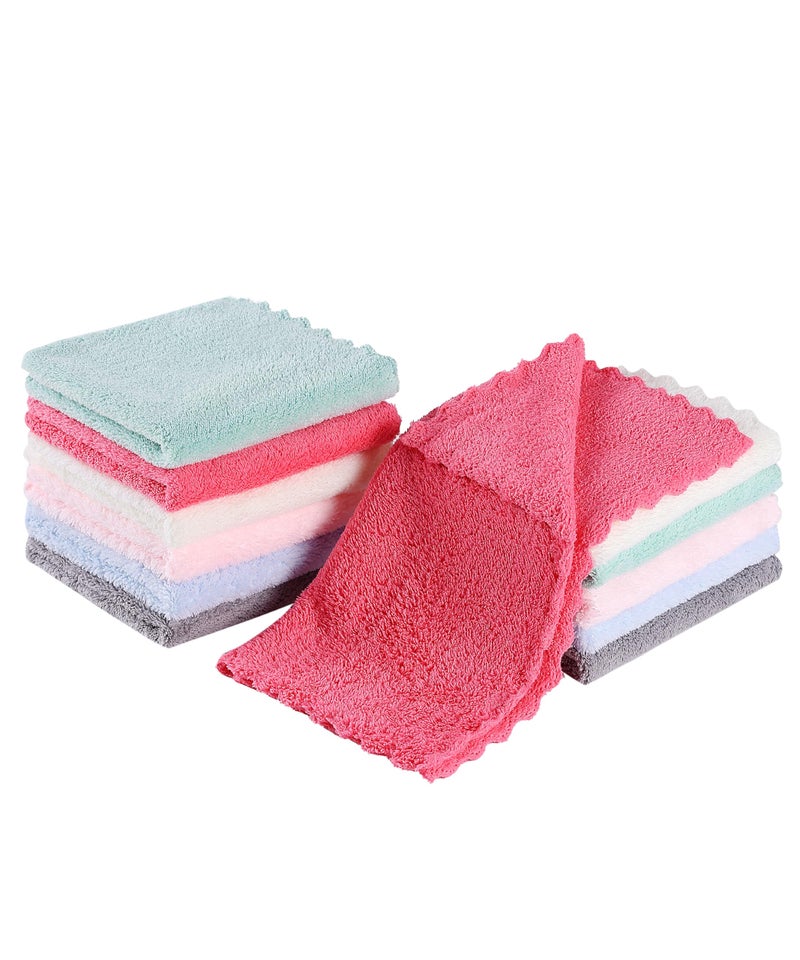 Slick- Baby Washcloths, 10"x10", 12 Pack, Colorful Wash Clothes for Baby, Washcloths Baby, Kids Washcloths, Soft Washcloths, Newborn Washcloth, Soft Baby Washcloths, Baby Face Cloths, Infant Washcloth - Image 1