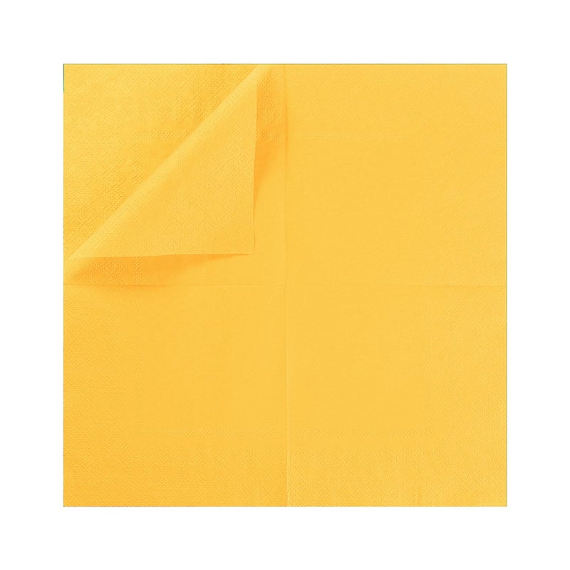 BEFORYOU 100 Pack Cocktail Napkin 2-Ply Dessert Napkins Folded 5 x 5 Inches Disposable Napkins for Dinner Wedding Birthday Party Bridal Anniversary Reception Event (100, Yellow) - Image 4