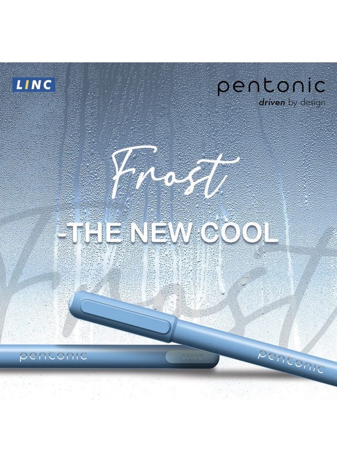 Pentonic Pentonic Frost 0.7 mm Ball Point Pen Tumbler Pack | Cool Pastel Body Colors | Blue, Black & Red Ink | Set of 100 Pcs  - Image 2