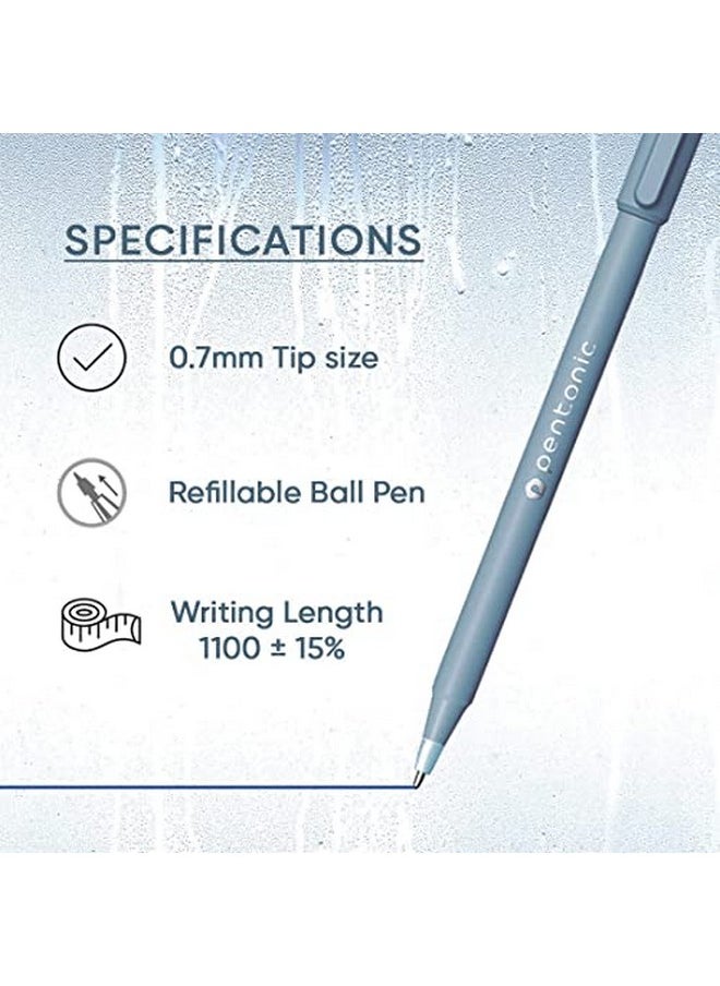 Pentonic Pentonic Frost 0.7 mm Ball Point Pen Tumbler Pack | Cool Pastel Body Colors | Blue, Black & Red Ink | Set of 100 Pcs  - Image 5
