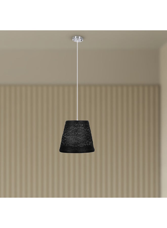 الروضة للإضاءة نجفة هيرشا 3 لمبة | حديث ديكور LED E27 معلقة مصباح سقف اضاءة داخلية مصباح معلق دلاية سقف مودرن نجفة | مناسبة لأي غرفة | | اللون: أسود | المقاس: 70x32 سم