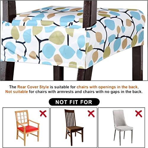 FABANE Dining Chair Seat Cover Set of 6 Seater pcs are Easily Washable Stretchable and Comfortable for Dining Room Home Decor Slip Cover Universal Size (6 Seat Covers, Aqua) - Image 5