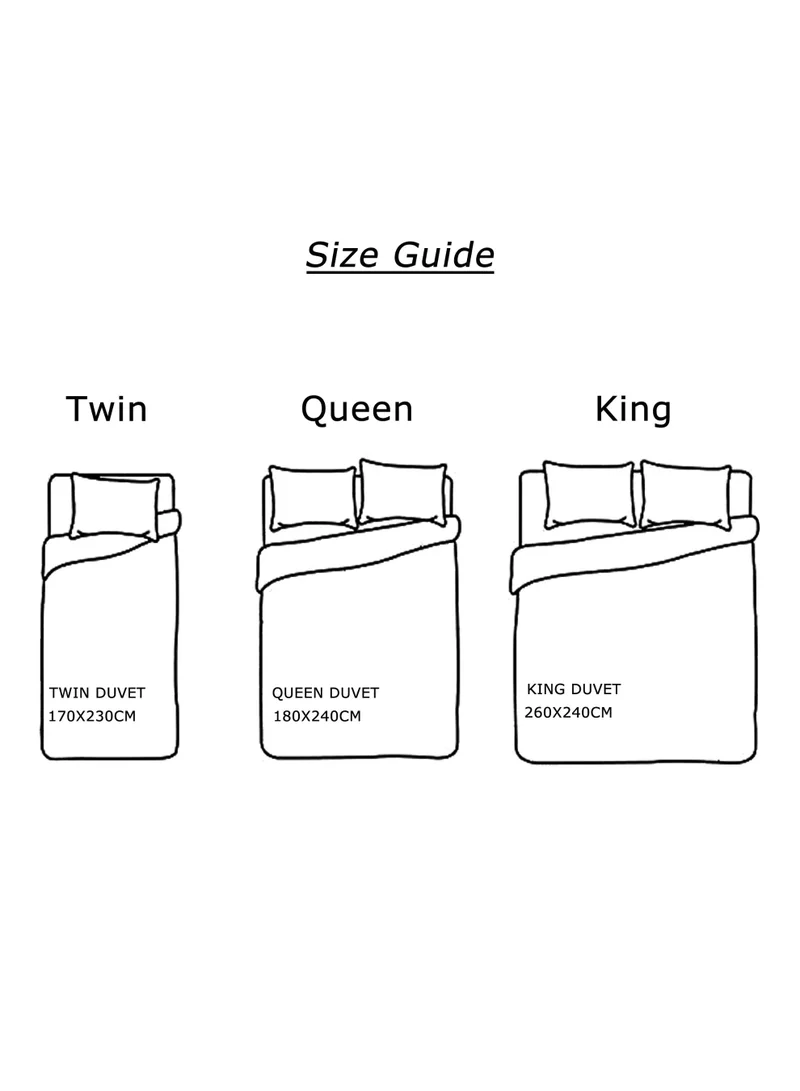 Master Home Textile Comforter Duvet Insert, 260 x 240 cm Double Size Duvet, 4.5 KG, 350 GSM filling, Quilted All Season Comforter