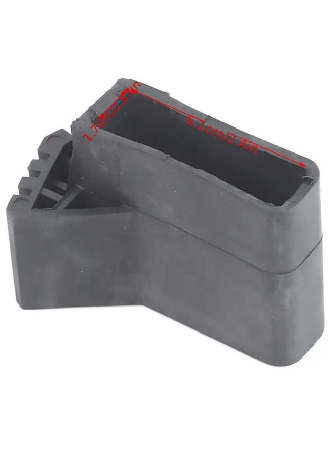 Durable Fan Shaped Ladder Foot Cover Anti Slip Black Plastic Ladder Accessory 1pc - Image 4