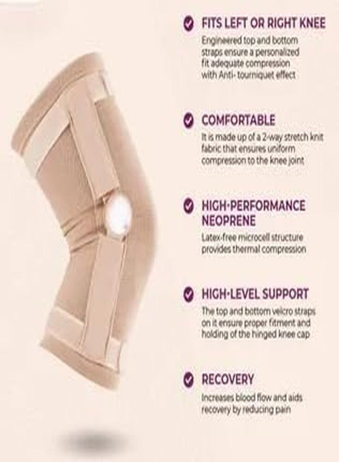 MEDTRIX Hinged Knee Cap Knee Support Knee Sprain & Strain Arthritis (XL (42.5 cm to 47.5 cm)) - Image 2
