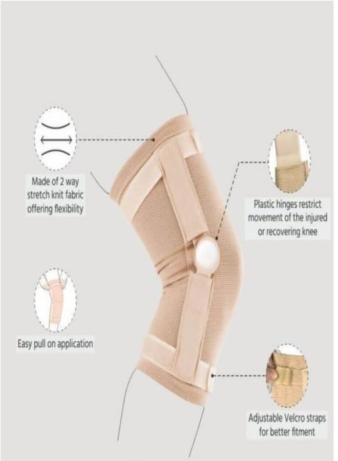 MEDTRIX Hinged Knee Cap Knee Support Knee Sprain & Strain Arthritis (XL (42.5 cm to 47.5 cm)) - Image 4