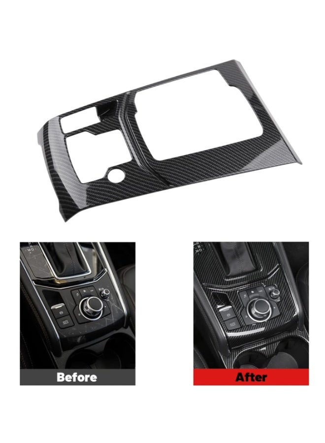 KISSUN for Mazda CX-5 2024 2023 2022 2021 2020 2019 2018 2017 Accessories Car Auto Interior Center Console Cover Gear Panel Gear Shift Knob Cover Trims Frame -ABS Carbon Fiber Style - Image 5