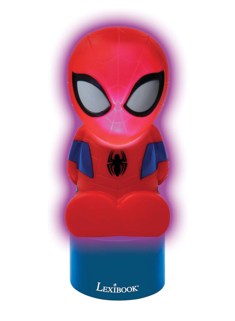 Lexibook Spiderman Nightlight and Speaker for Children's Room, Color Change, Soft Light, Battery Operated - Image 3