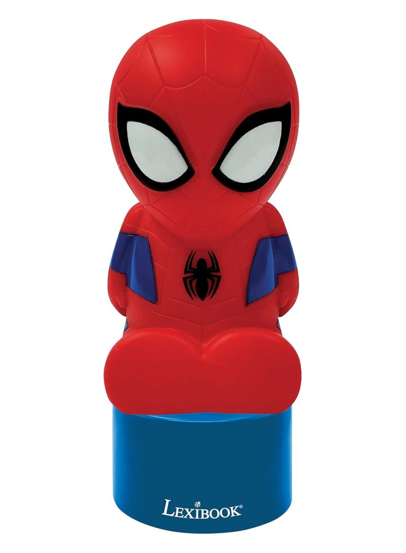 Lexibook Spiderman Nightlight and Speaker for Children's Room, Color Change, Soft Light, Battery Operated - Image 1