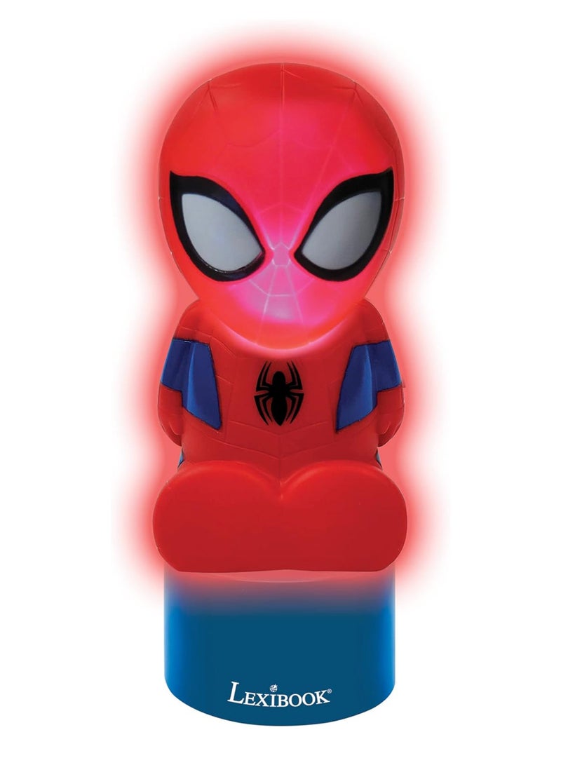 Lexibook Spiderman Nightlight and Speaker for Children's Room, Color Change, Soft Light, Battery Operated - Image 4