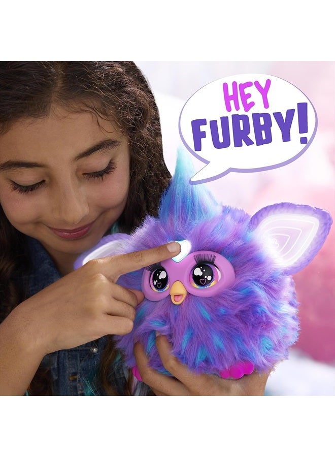 Furby أرجواني، 15 إكسسوارات موضة، ألعاب قماشية تفاعلية للأطفال من عمر 6 سنوات وما فوق، تعمل بالصوت، - Image 3