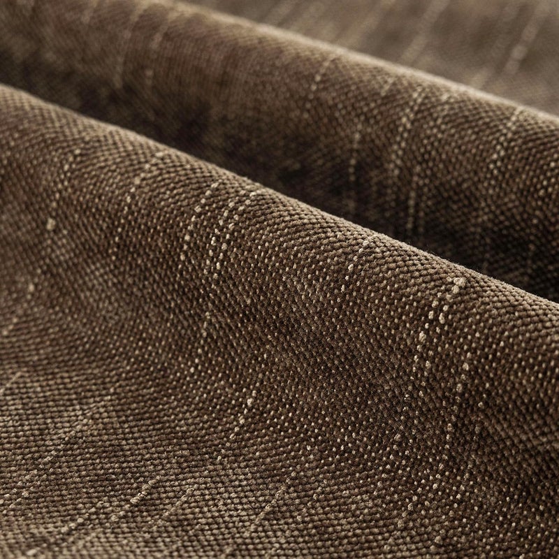 Foindtower Pack of 2 Textured Chenille Throw Decorative Pillow Covers Square Accent Solid Cushion Cover Neutral Farmhouse Lumbar Pillow Case for Couch Sofa Bedroom Living Room 12x24 Inch,Taupe Brown - Image 3