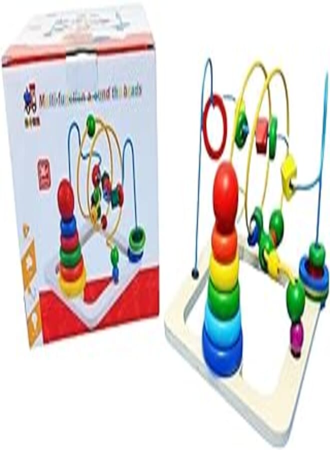 Al Safwa AlSafwa Spiral Labyrinth with Ring Pole of Different Sizes, Multicolor, W27-24 
