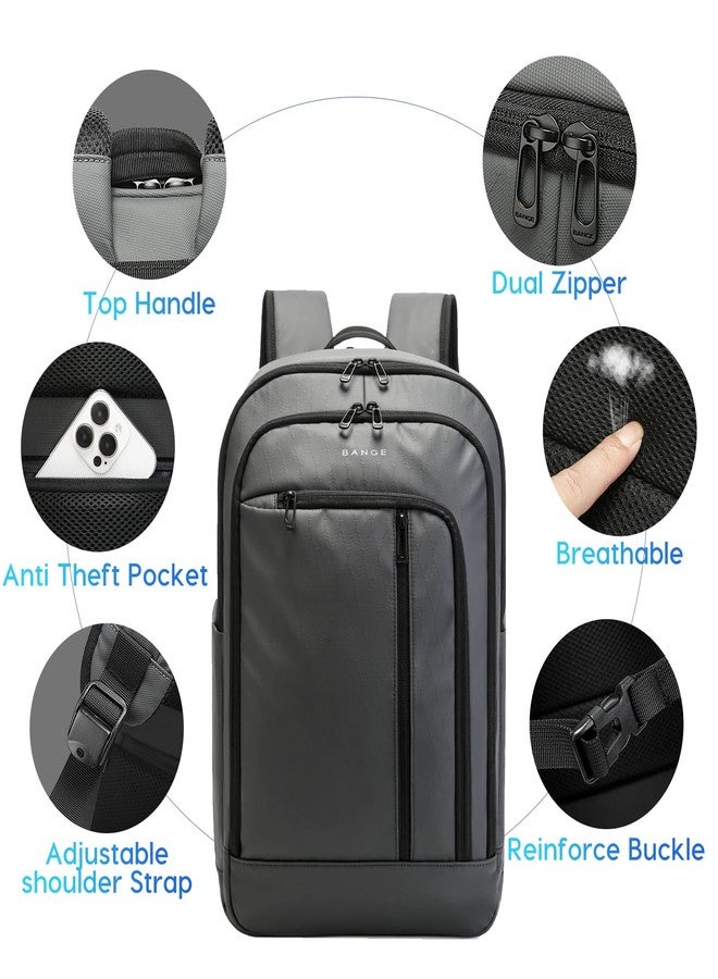 BANGE 28L Everyday Carry Backpack - Fits 15.6 Inch Laptop, Waterproof & Durable Lightweight Pack for Travel, Work, Hiking, and Commuting - Men & Women - Image 4