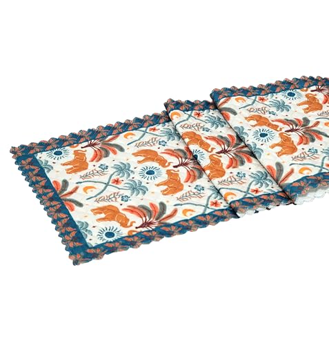 RVS Decor New Launch Printed Soft Feel Table Runner | Standard Fabric – Perfect for 4-6 Seater Dining & Kitchen Tables, Timeless Design for Parties & Family Dinners | Size 13 x 72 Inch (Cream) - Image 5