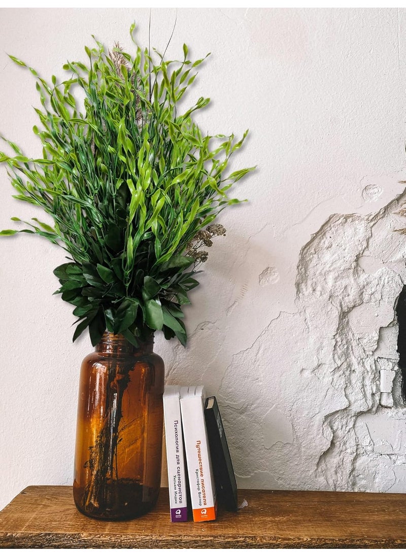 ARTSY ARTSY Artificial Plants for Home Decor Plant Leaves Bunch for Potvase HomeOffice Decor Gift Craft Artificial Flowers Without vase Pack 1 Piece 60 cm Height Green  - Image 3