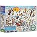 eeBoo 20 Piece Giant Floor Puzzle Winter Sleigh Ride Childrens Puzzle Sleigh Themed Large Pieces for Small Hands to Develop Motor Skills - Image 2