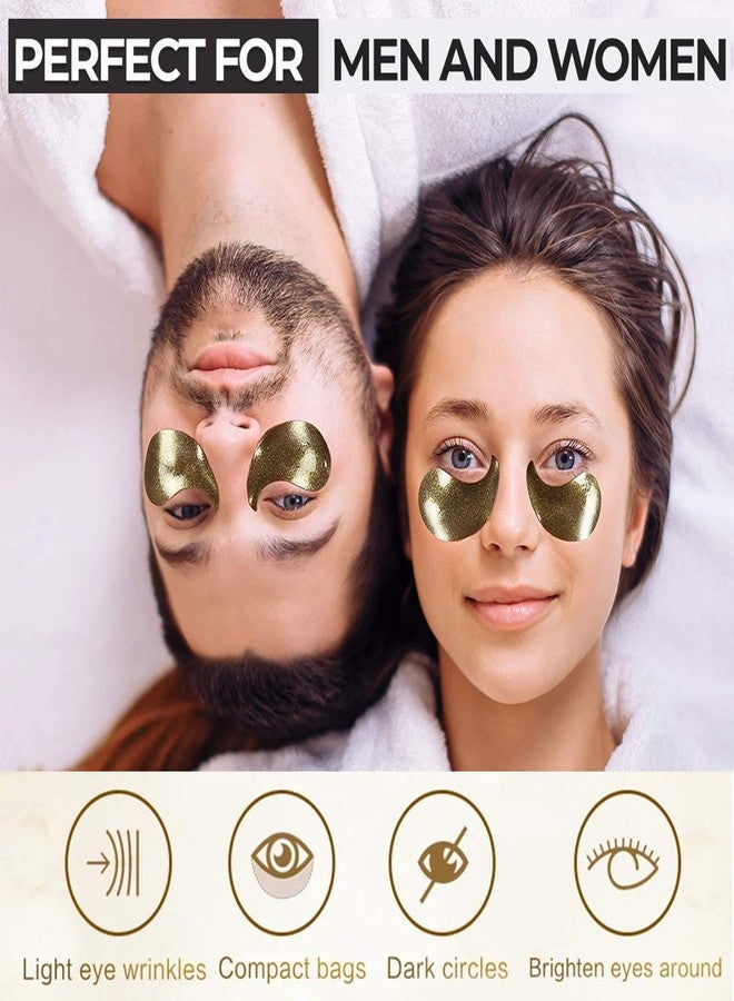 Felico Under Eye Patches, Eye Mask Black Pearl, Puffy Eyes Dark Circles Brighten Treatments, 60PCS Collagen Under Gel Pad for Lighten Wrinkles Anti-Aging, Fine Lines Eye Bags Women Men - Image 5