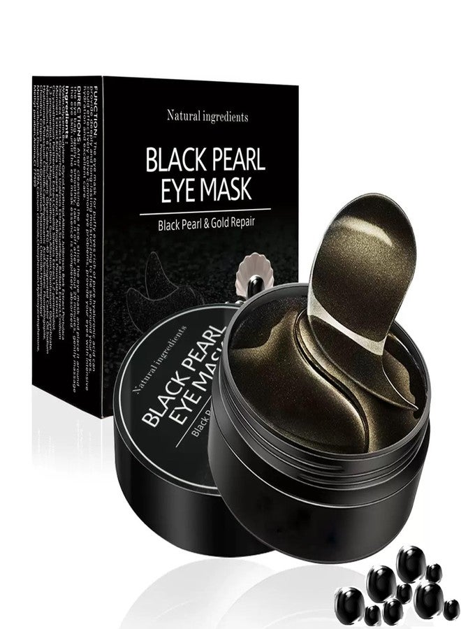 Felico Under Eye Patches, Eye Mask Black Pearl, Puffy Eyes Dark Circles Brighten Treatments, 60PCS Collagen Under Gel Pad for Lighten Wrinkles Anti-Aging, Fine Lines Eye Bags Women Men - Image 1