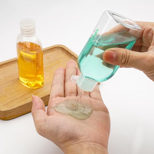 Cosywell Travel Shampoo Bottles 6pcs 3.4oz TSA Approved Travel Bottles for Toiletries Leak Proof Refillable Lotion Containers with Flip Cap Small Plastic Squeeze Bottle(Clear) - Image 4