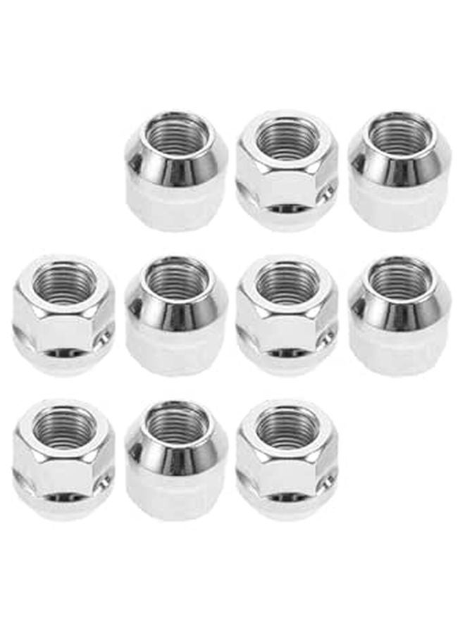 10pcs Chrome Closed End Wheel Lug Nuts M12x1 5 Spline Bulge Acorn for Car Rim Accessories - Image 1