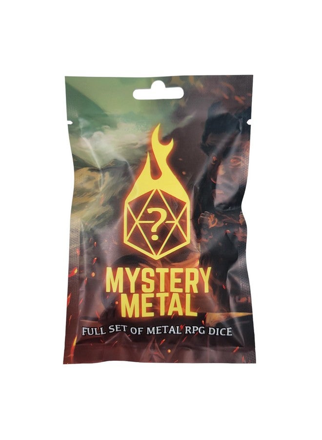 Forged Dice Co. Mystery Dice Bag DND Dice Set Blind Surprise Bag - Contains 1 Complete Set of 7 Metal Dice D4, D6, D8, D10, D12, D20, D% for RPG Board Game and DND Accessories - Image 1