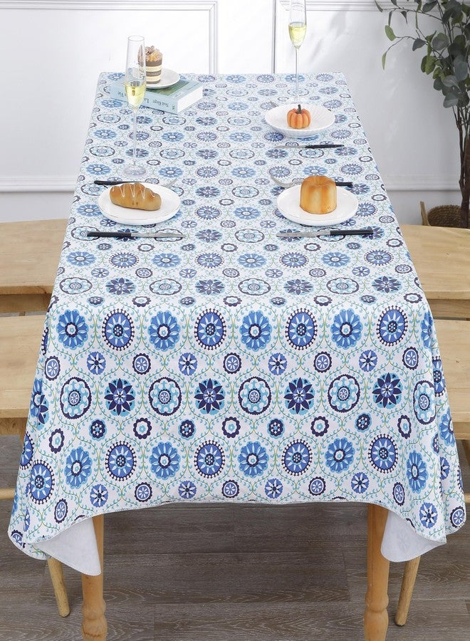 Walrus Heavy Duty Vinyl Tablecloth with Flannel Backing Waterproof Oil-Proof Plastic Table Cloth Stain-Resistant Wipeable Rectangle or Square Table Cover for Indoor and Outdoor (Floral Vine,54x54 Inch) - Image 5