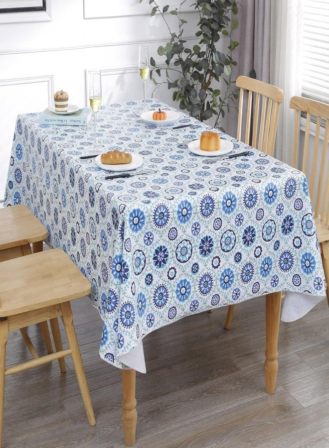 Walrus Heavy Duty Vinyl Tablecloth with Flannel Backing Waterproof Oil-Proof Plastic Table Cloth Stain-Resistant Wipeable Rectangle or Square Table Cover for Indoor and Outdoor (Floral Vine,54x54 Inch) - Image 2