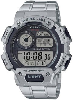 CASIO Casio G-Shock Silver Rubber Casual Watch For Men - AE-1400WHD-1AVDF  - Image 1