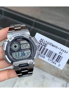 CASIO Casio G-Shock Silver Rubber Casual Watch For Men - AE-1400WHD-1AVDF  - Image 5