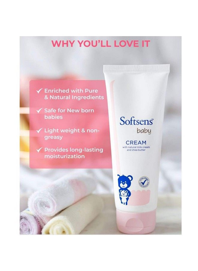 Softsens Baby Rich Moisturising Cream With Natural Milk Cream & Shea Butter 100G (Pack Of 2 Pink) - Image 4