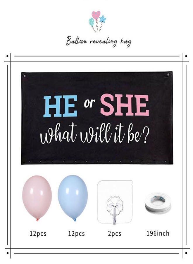 Baby Gender Reveal Balloon Party Supplies Kit