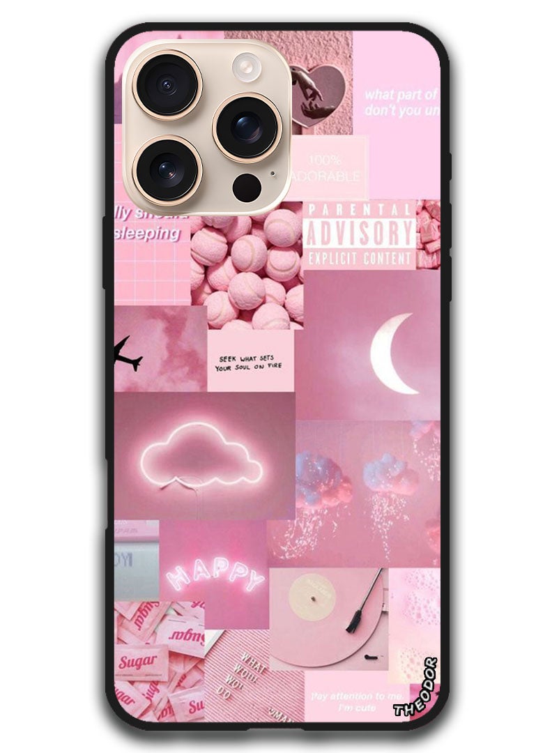Theodor Protective Case Anti Scratch Shock Proof Bumper Cover For iPhone 16 Pro (6.3)-inch Random Asthetic - Image 1
