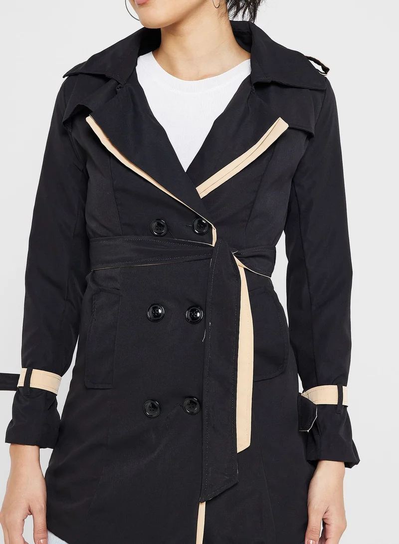 ELLA Colorblock Trench Coat
