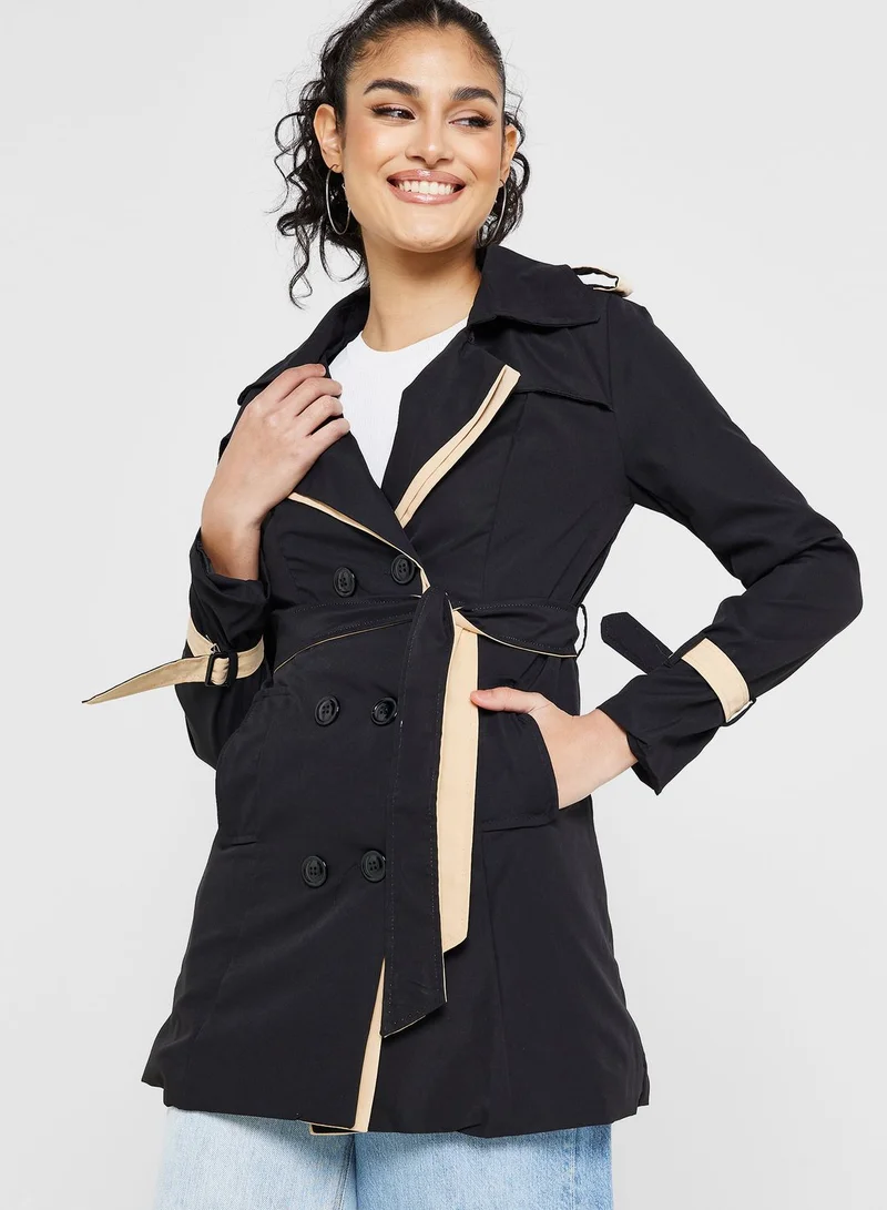 ELLA Colorblock Trench Coat