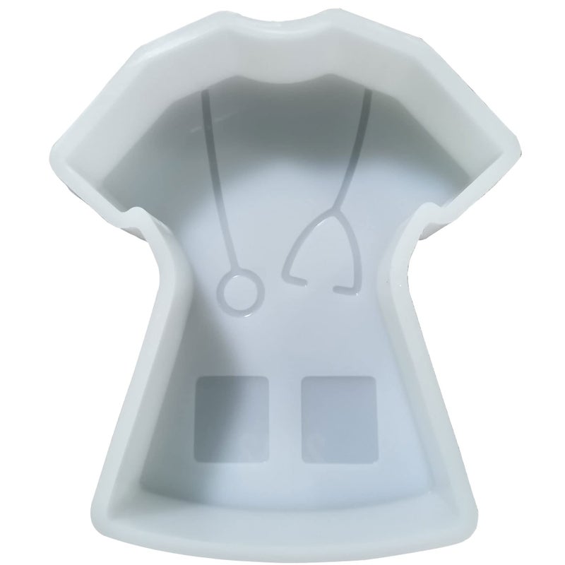 Fuehbur Fuehbur Nurse  Doctor Scrub Shirt  Optional Designs Freshie Mold Scrubber Car Freshie Silicone Aroma Beads Scented Candle Epoxy Resin Soap Mould  Oven Safe